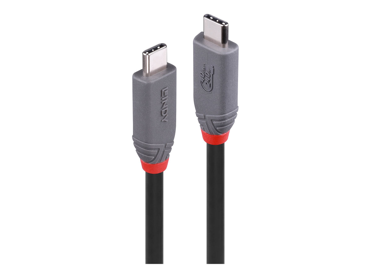 LINDY 0.8m USB 4 240W Type C Cable Anthra Line