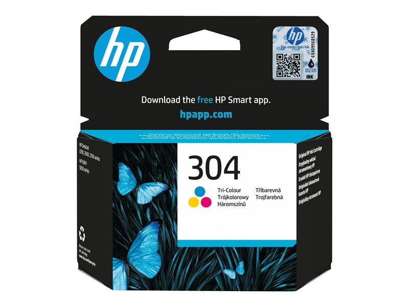 HP 304 original Tri-color Ink cartridge N9K05AE UUS