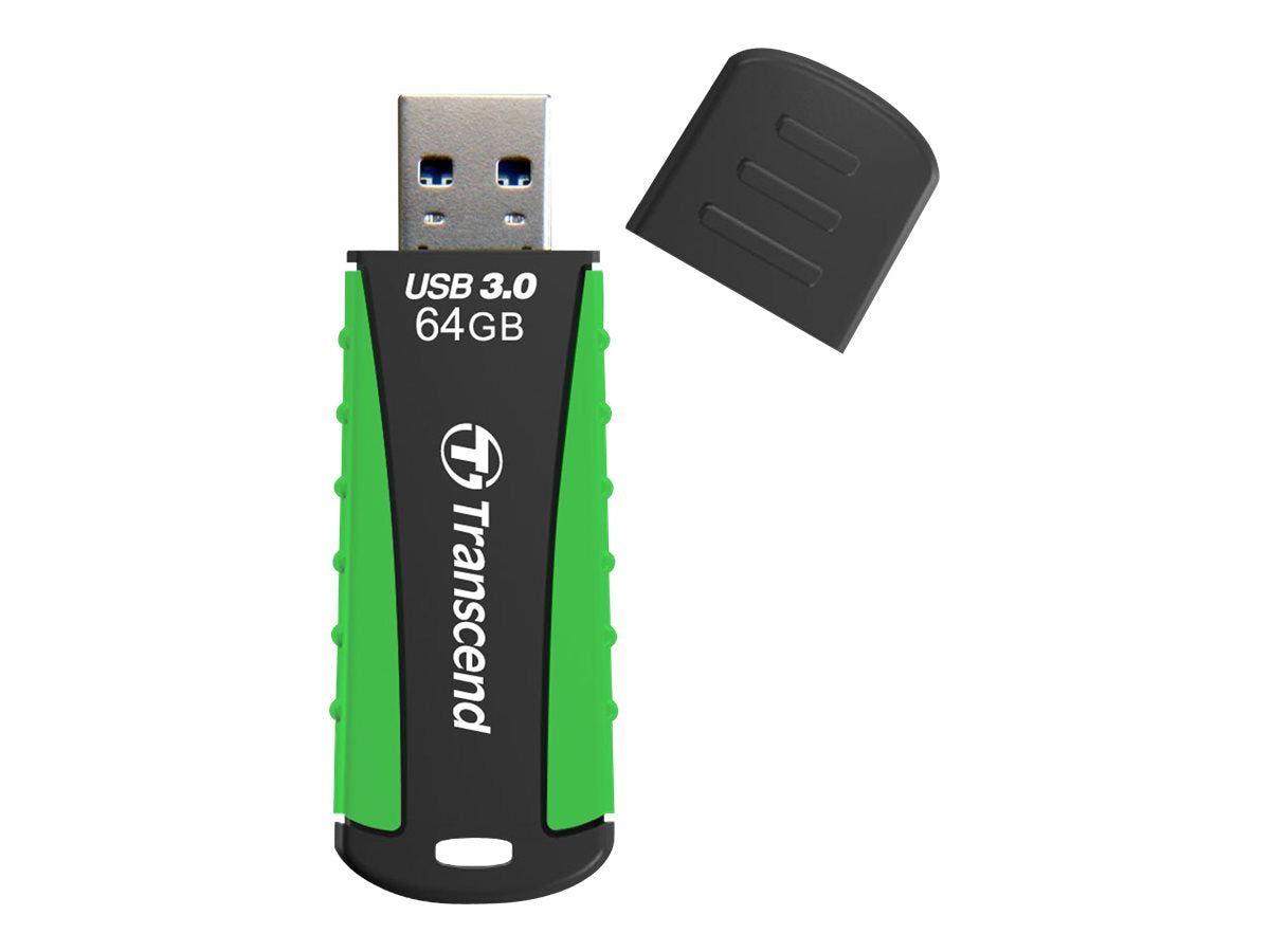 TRANSCEND TRANSCEND 64Go Clé USB 3.1 Gen 1 - Antichoc Vert