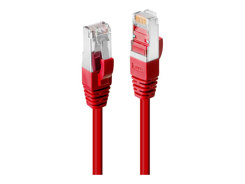 LINDY LINDY S/FTP Cat.6 Cable Red 2m LSOH incl. Testprotocol