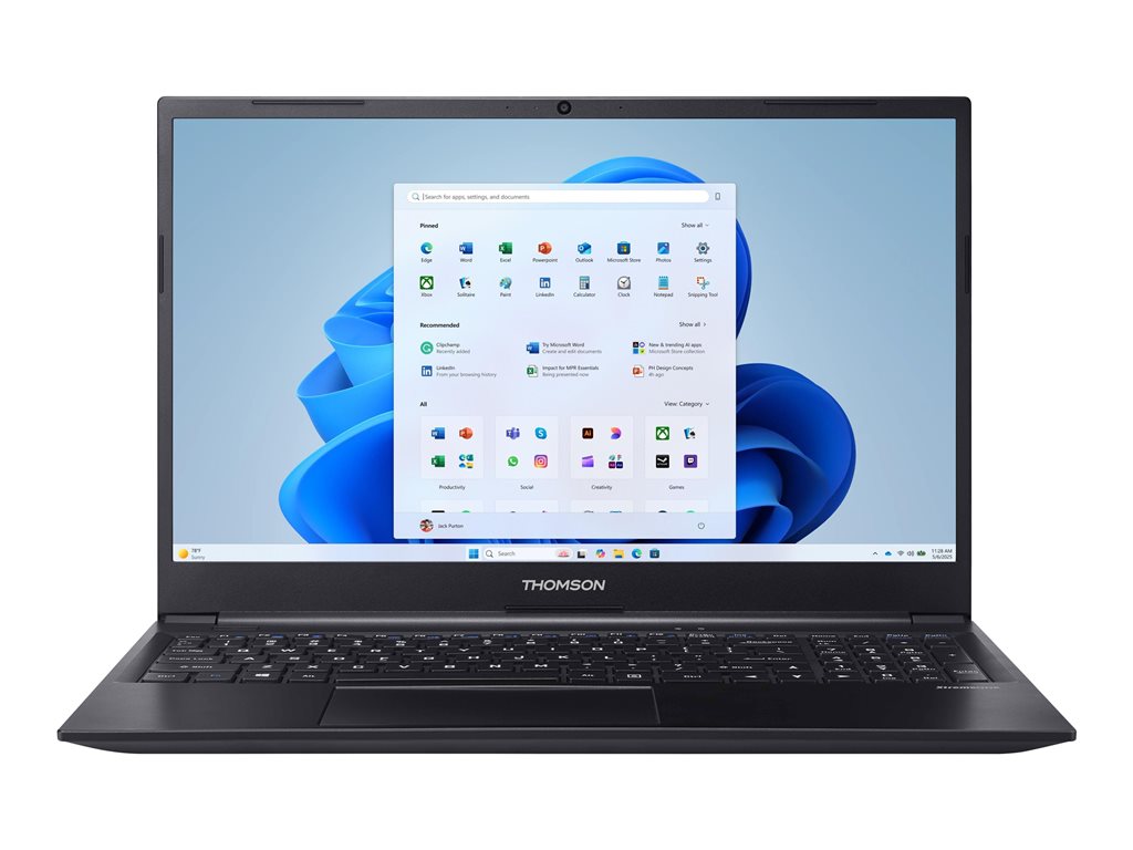 THOMSON XtremBook Intel Core i5-1235U 15.6p FHD 8Go 512Go SSD M.2 2280 PCIe Intel Iris Xe Graphics W11P