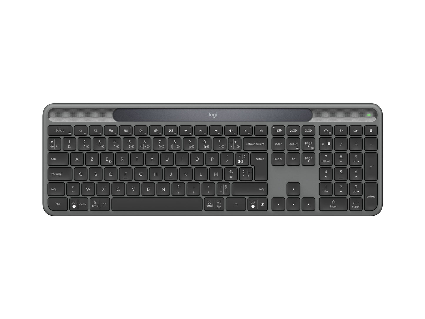 LOGITECH LOGITECH Slim Solar+ for Business - Graphite - (FR)