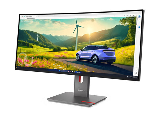 LENOVO LENOVO ThinkVision P34WD-40 34p 3440x1440 IPS 120Hz USB-C docking 140W Speakers 2x3W Daisy Chain KVM/eKVM TrueSplit Smart sensor