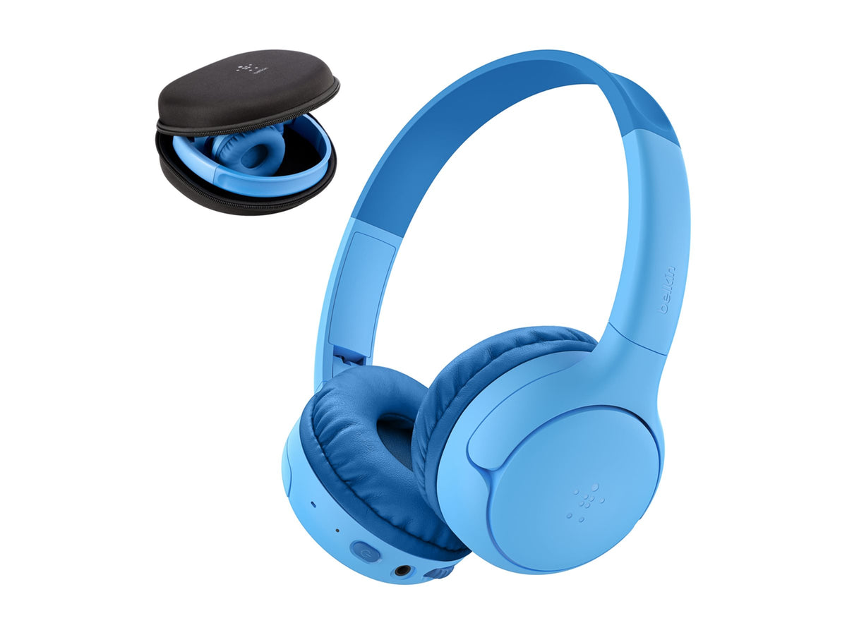 BELKIN SoundForm Mini 2 Kids Wireless On-Ear Headphones Blue