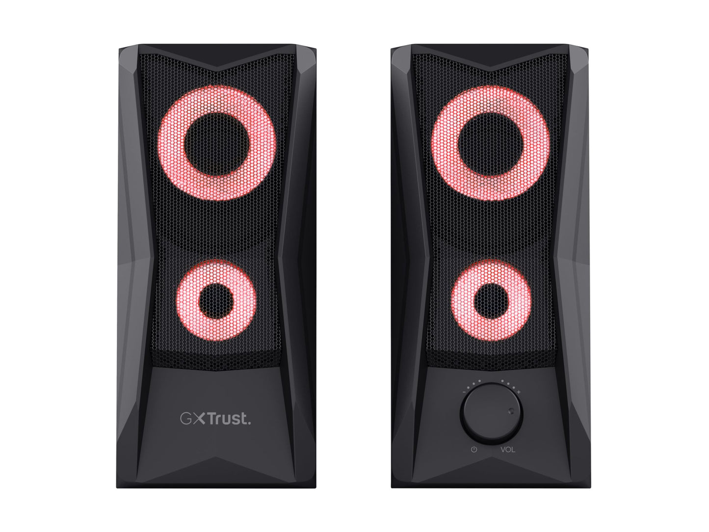 TRUST Enceintes JAVV 2.0 RGB noire
