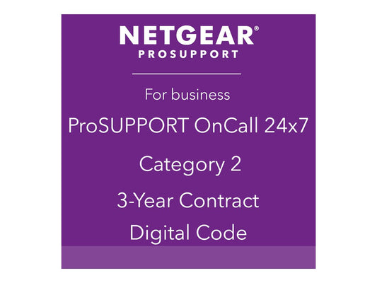 NETGEAR Pack ProSUPPORT 3 ans OnCall 24/7 Catégorie 2