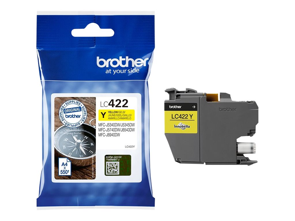 BROTHER LC422Y Ink Cartridge For BH19M/B Compatible with MFC-J5340DW MFC-J5740DW MFC-J6540DW MFC-J6940DW 550 pages