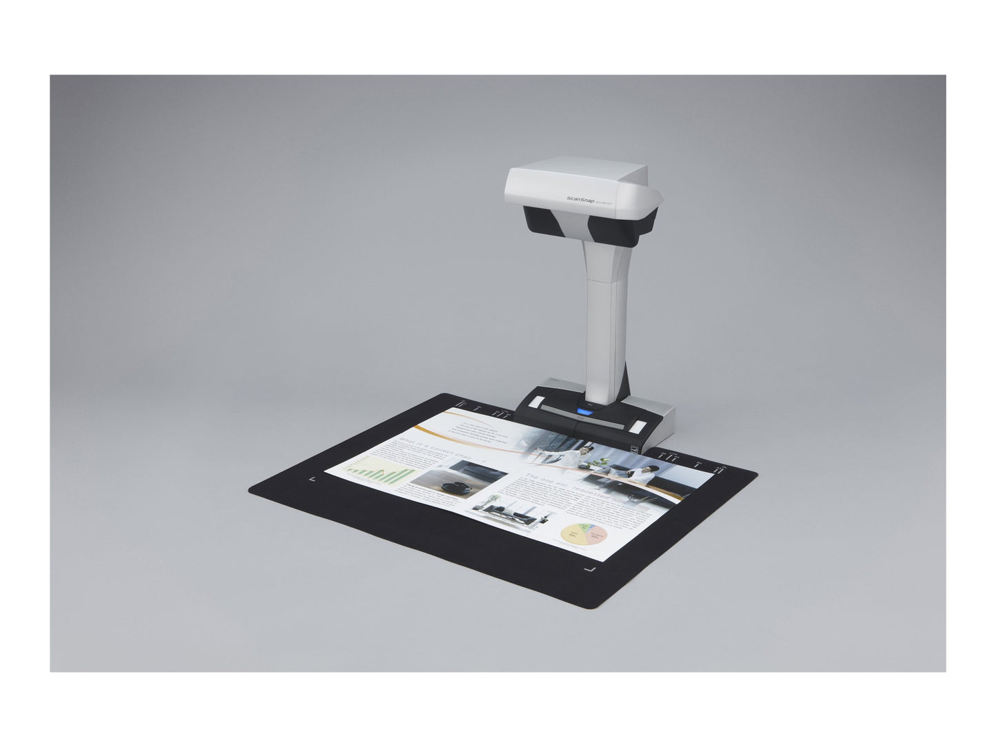 RICOH ScanSnap SV600 Contactless overhead document scanner capable of scanning A8 to A3 documents up to 30mm depth. Includes USB 2