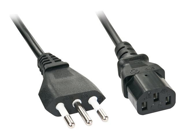 LINDY LINDY 0.7m IEC mains lead italy Italian mains plug - IEC320C13