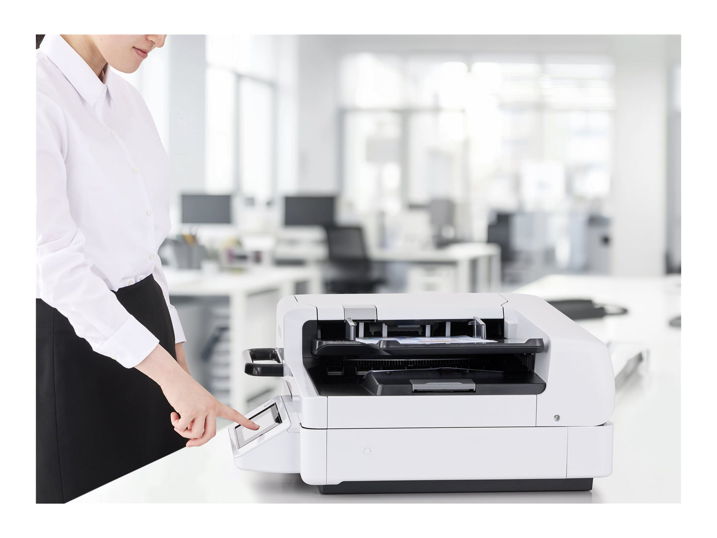 EPSON WorkForce DS-71000WN 70ppm/140ipm speed Scanners BM 600 DPI x 600 DPI Horizontal x Vertical Input 30 Bits Color