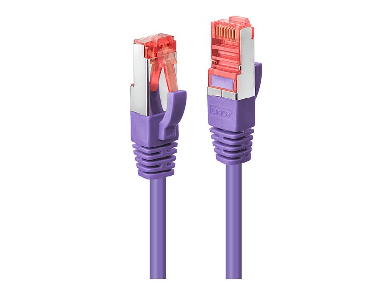 LINDY Cat.6 S/FTP Cable Purple 0.5m Patch Cable