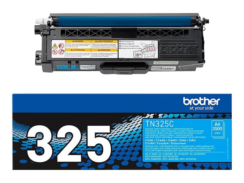 BROTHER BROTHER TN-325 cartouche de toner cyan capacité standard 3.500 pages pack de 1