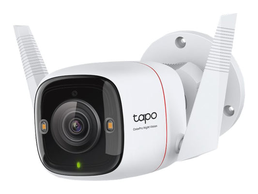 TP-LINK Outdoor Security Wi-Fi Camera 2K QHD 2688x1520 F1.0 2.4GHz 2T2R 2x External Antennas 1x Ethernet Port