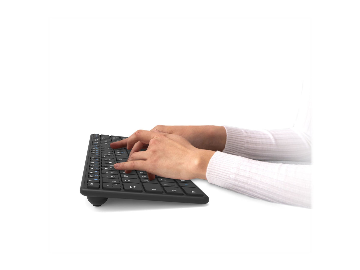 PORT DESIGNS Rechargeable Bluetooth Keyboard Ultra Slim and Elegant Design Rechargeable Battery 10meters Bluetooth range Compatible