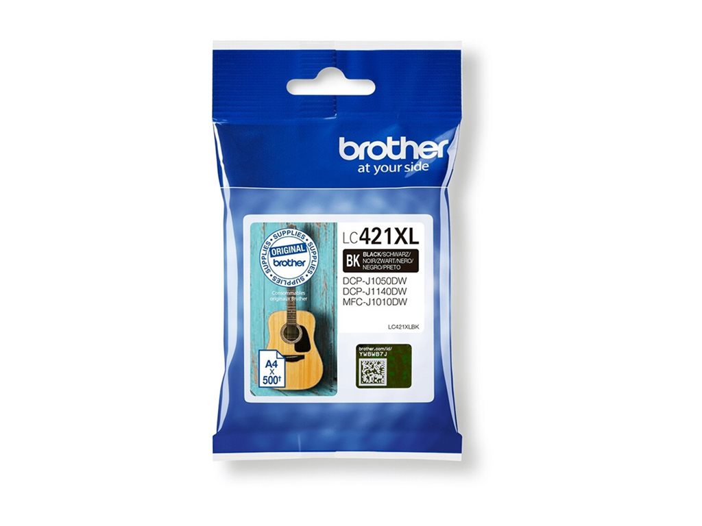 BROTHER 500-page high capacity Black ink cartridge for DCP-J1050DW MFC-J1010DW and DCP-J1140DW