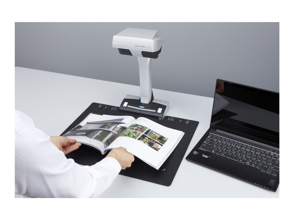RICOH ScanSnap SV600 Contactless overhead document scanner capable of scanning A8 to A3 documents up to 30mm depth. Includes USB 2