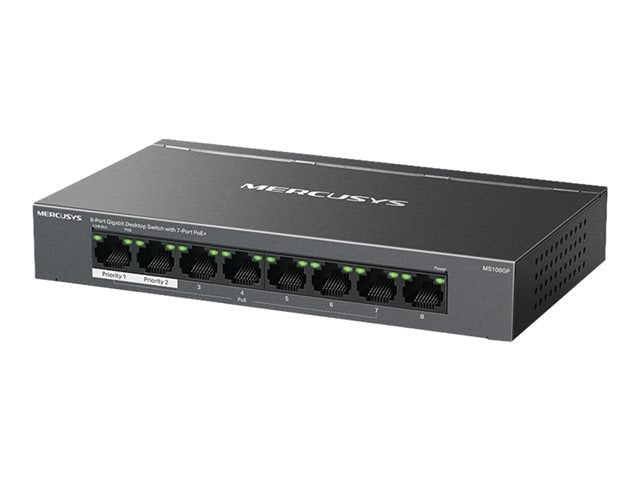 TP-LINK 8-Port Gigabit Desktop Switch with 7-Port PoE+ PORT 7x Gigabit PoE+ Ports 1x Gigabit Non-PoE Ports