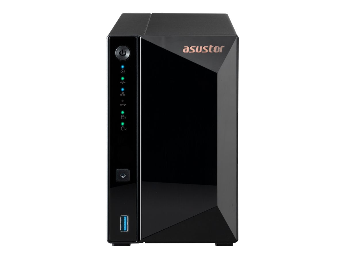 ASUSTOR AS3302T v2 - NAS 2 baies - Realtek RTD1619B - 2Go DDR4 - 2.5 GbE - Tour - Garantie 3 ans